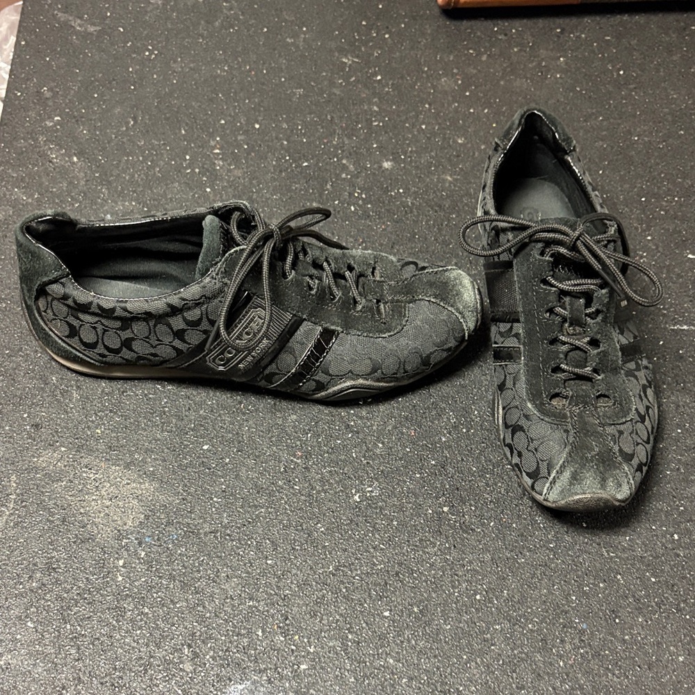 Coach Black Sneakers Size 8